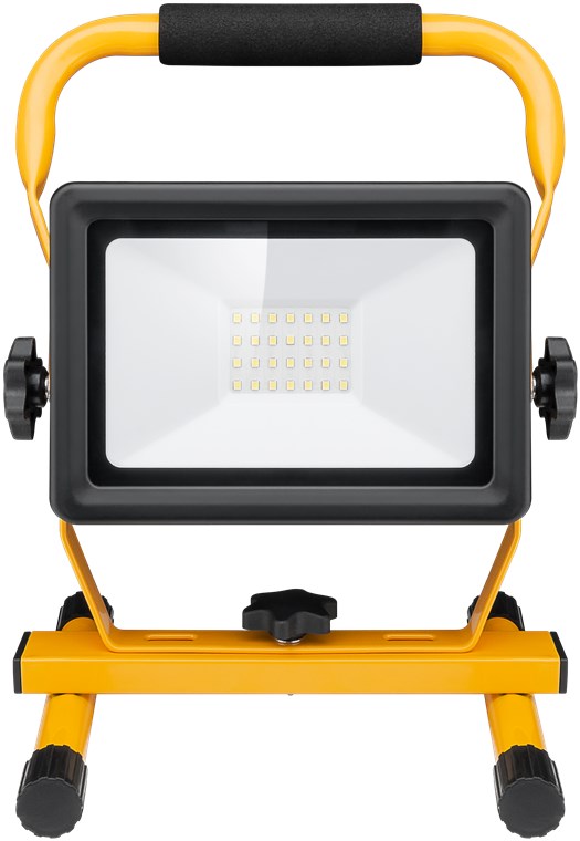 Goobay LED-Baustrahler mit Standfuß, 30 W - mit 2.550 lm und kaltweißem Licht (6500 K), für den Innen- und Außeneinsatz geeignet (IP65)