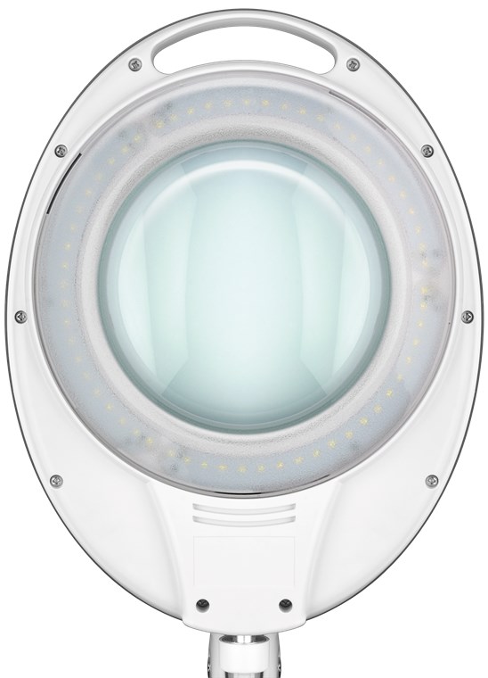 Goobay LED-Klemm-Lupenleuchte, 8 W - 650 lm, 127 mm Glaslinse, 1,75-fache Vergrößerung, 3 Dioptrien