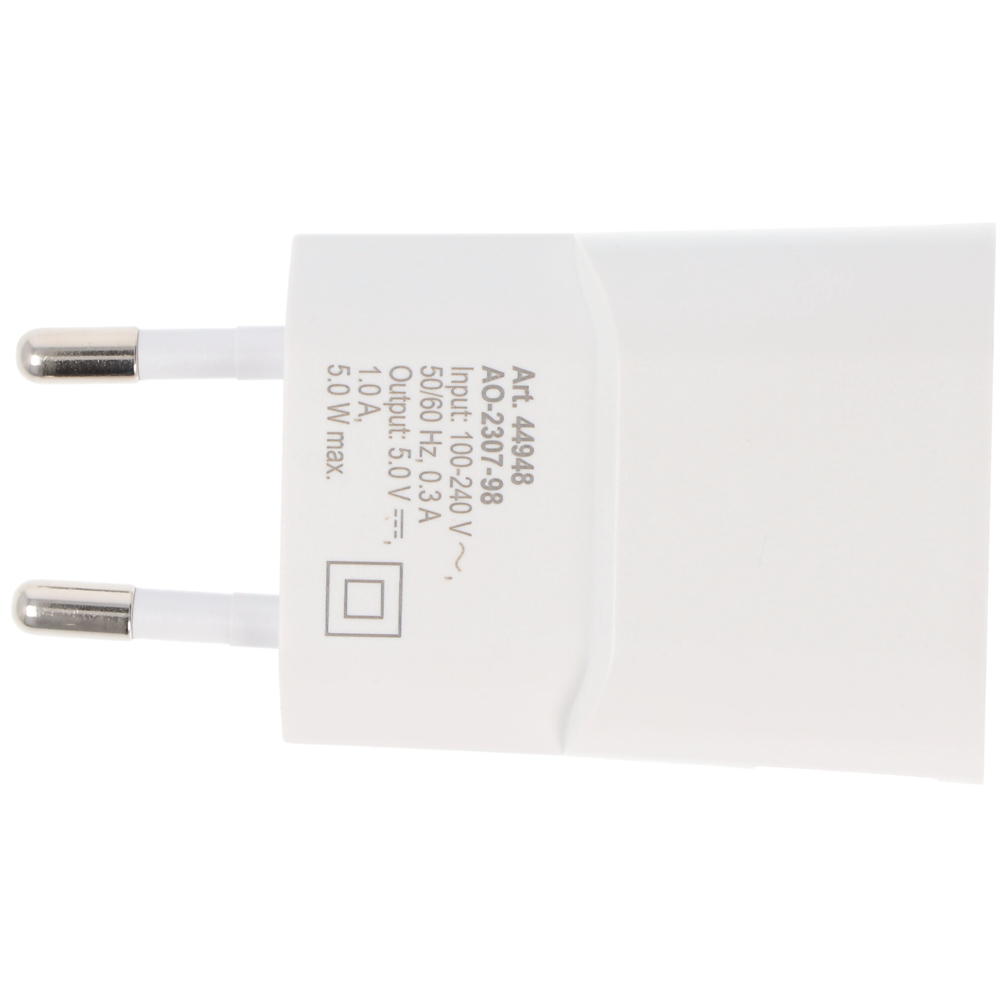 Goobay USB-Ladegerät (5W) weiß - kompaktes USB-Netzteil mit 1xUSB Anschluss