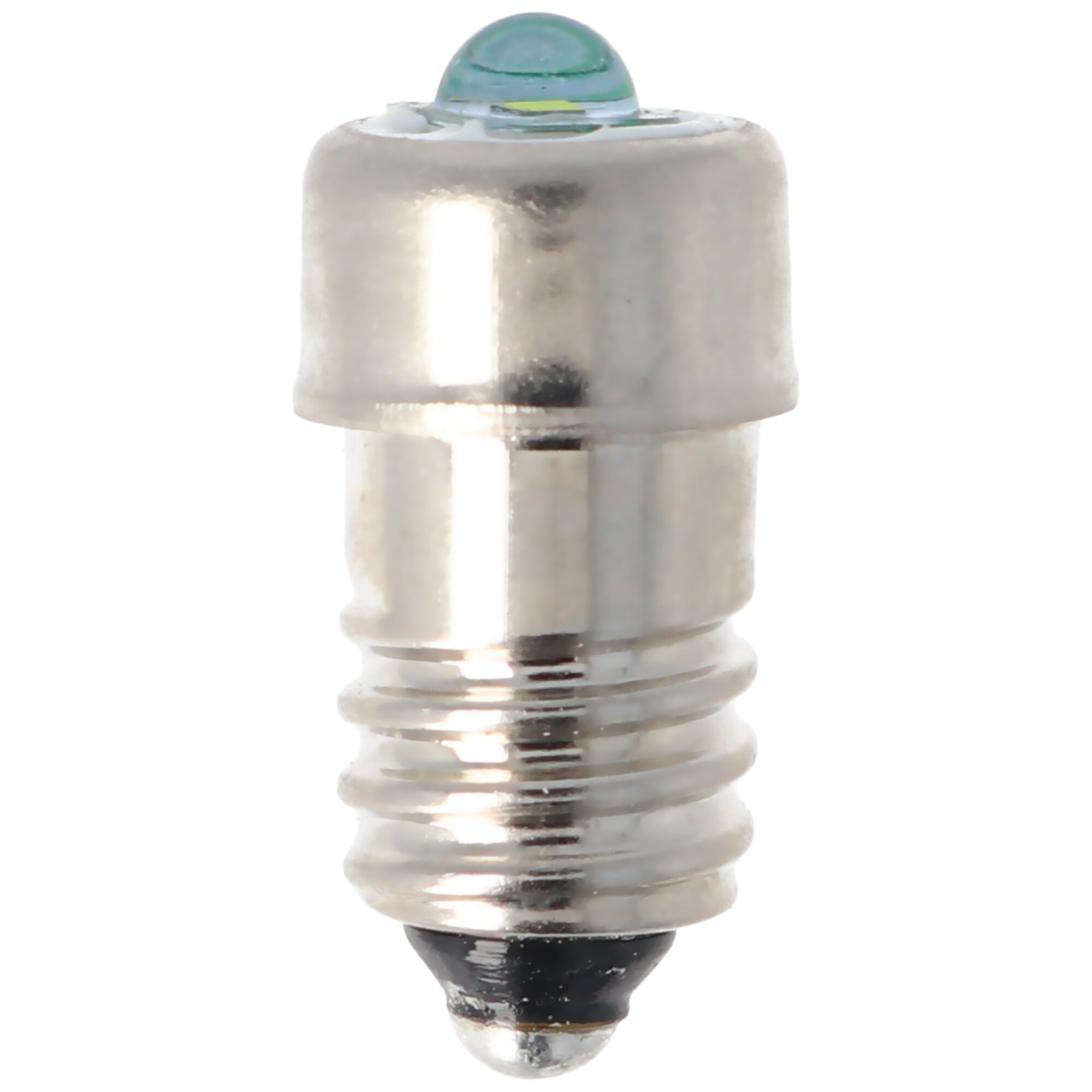 LED Ersatzbirnchen 3 Volt mit Schraubverschluss E10, LED-Birnchen 3V/0,33A 0,5W E10, B1, für 2 AA, C, D, 1 Duplex