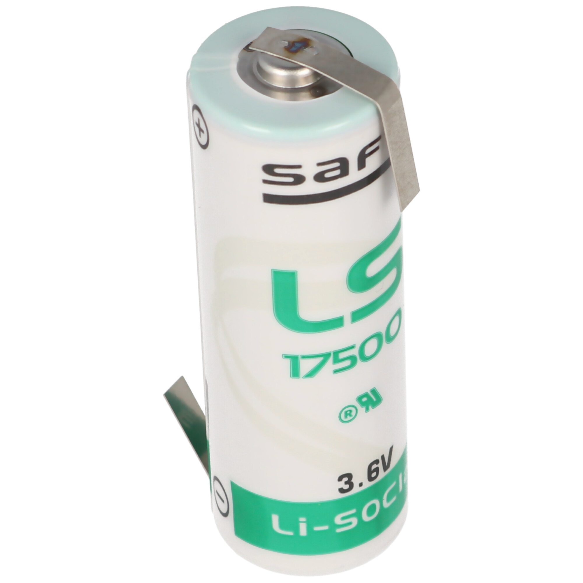 SAFT LS17500 Lithium Batterie , Size A, mit Lötfahne Z-Form