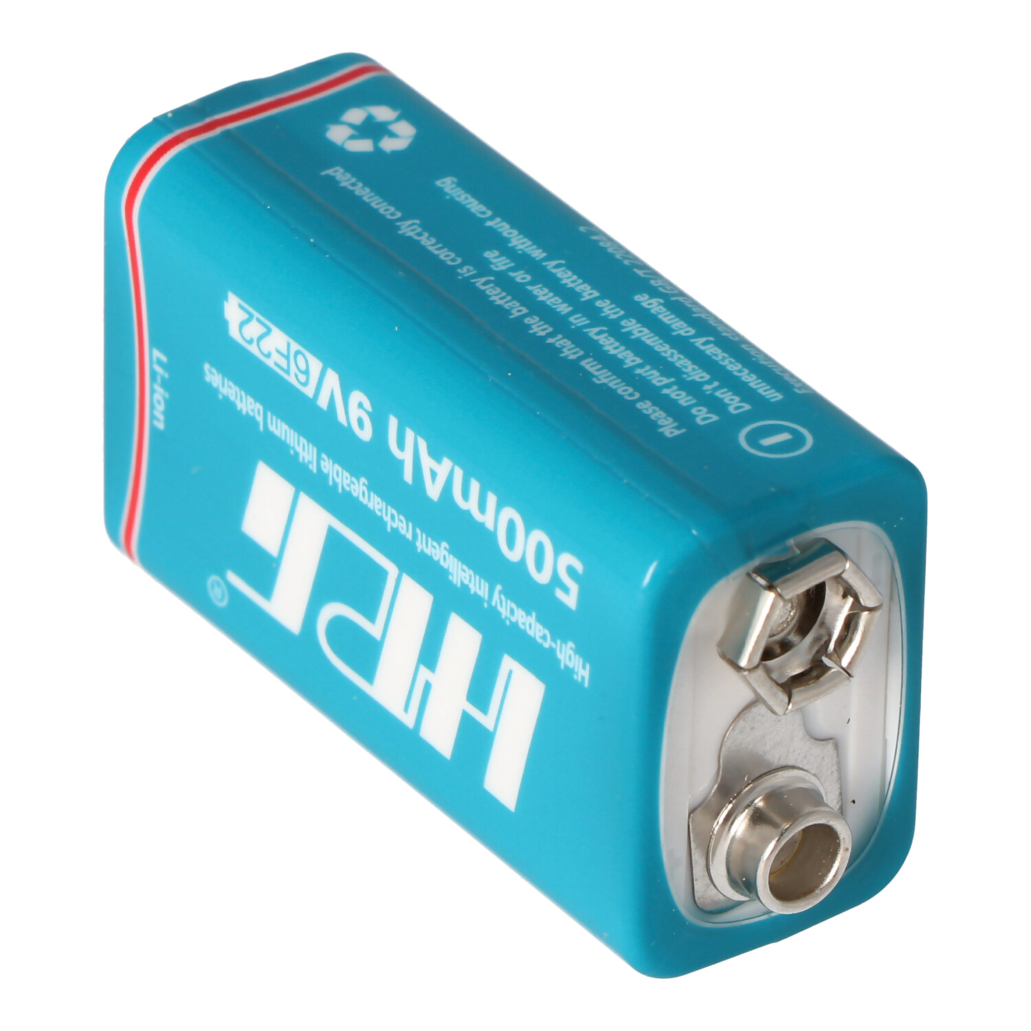 9V Li-ion Akku mit USB-Ladebuchse zum nachladen, mit 7,4 Volt 500mAh, 3,7Wh, mit USB-Ladefunktion
