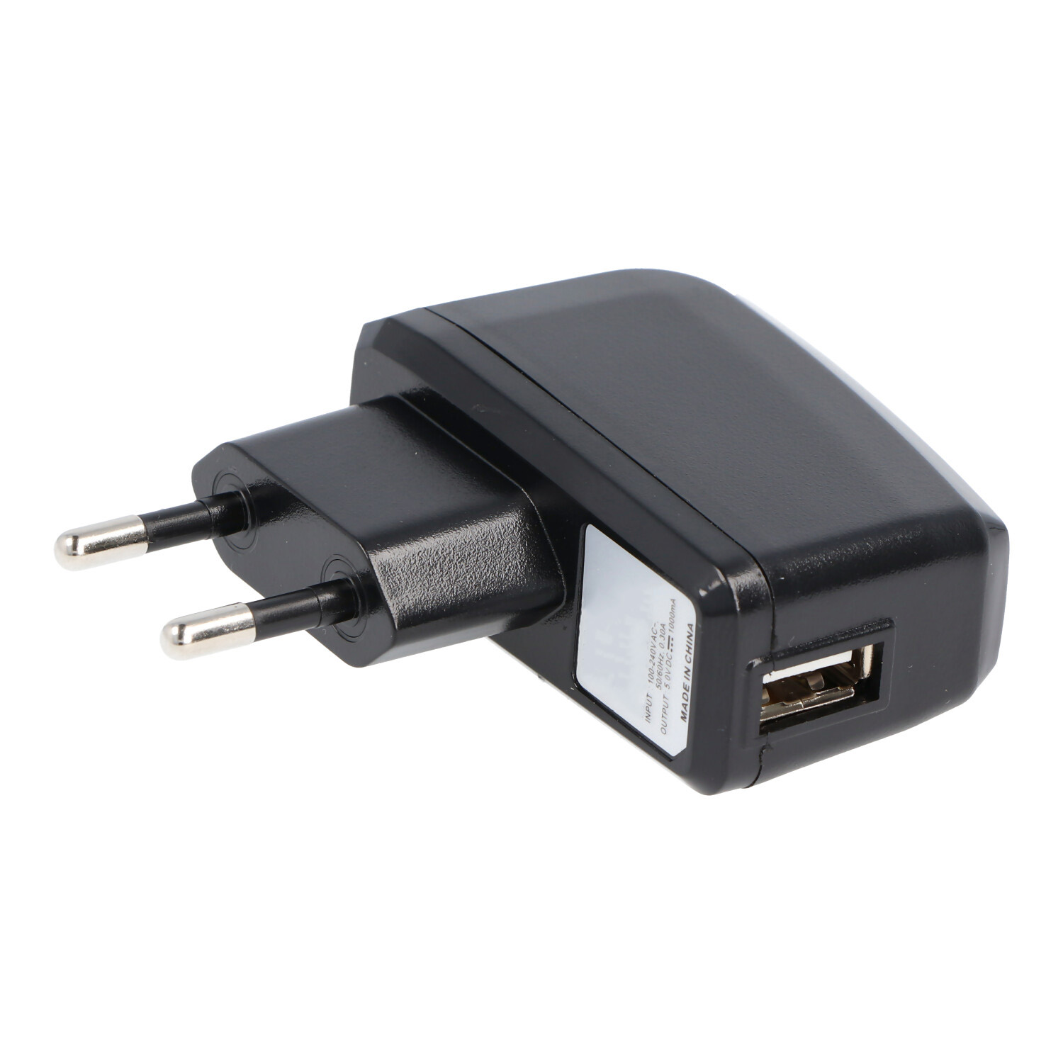 USB Ladegerät mit 1A Ausgangsleistung, Ladestrom max. 1000mA