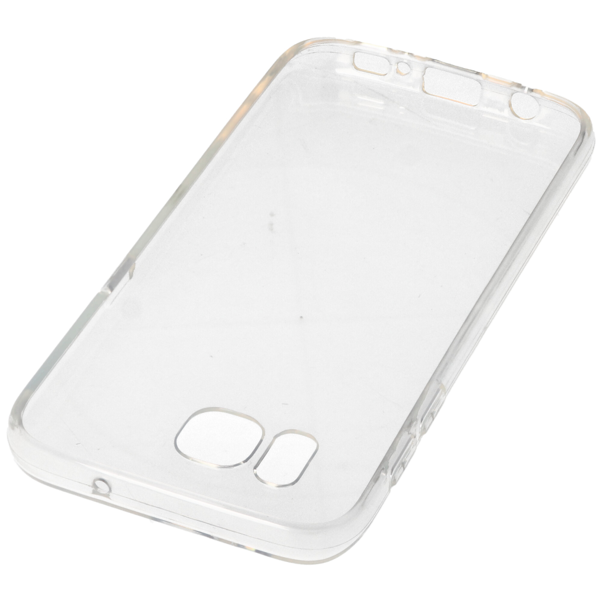 Hülle passend für Samsung Galaxy S6 Edge / S7 - transparente Schutzhülle, Anti-Gelb Luftkissen Fallschutz Silikon Handyhülle robustes TPU Case