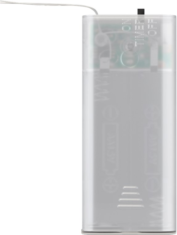 Goobay 20er LED-Lichterkette "Schneeball" - mit Timer-Funktion, warmweiß (3000 K), batteriebetrieben