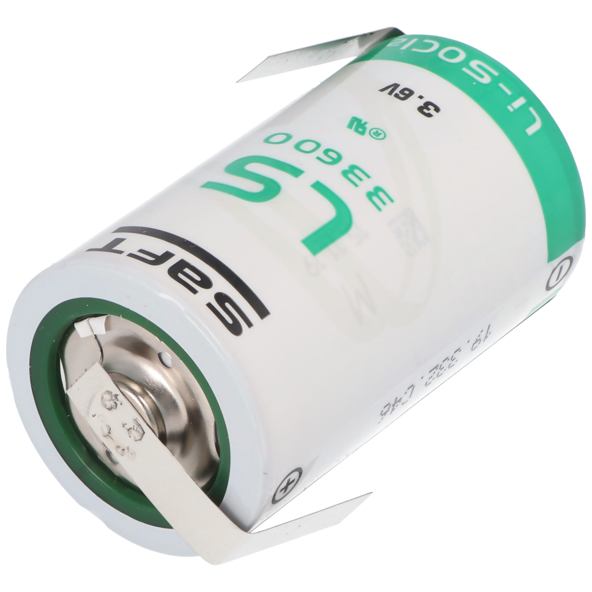 SAFT LS33600 Lithium Batterie 3.6V Primary mit Lötfahne Z-Form
