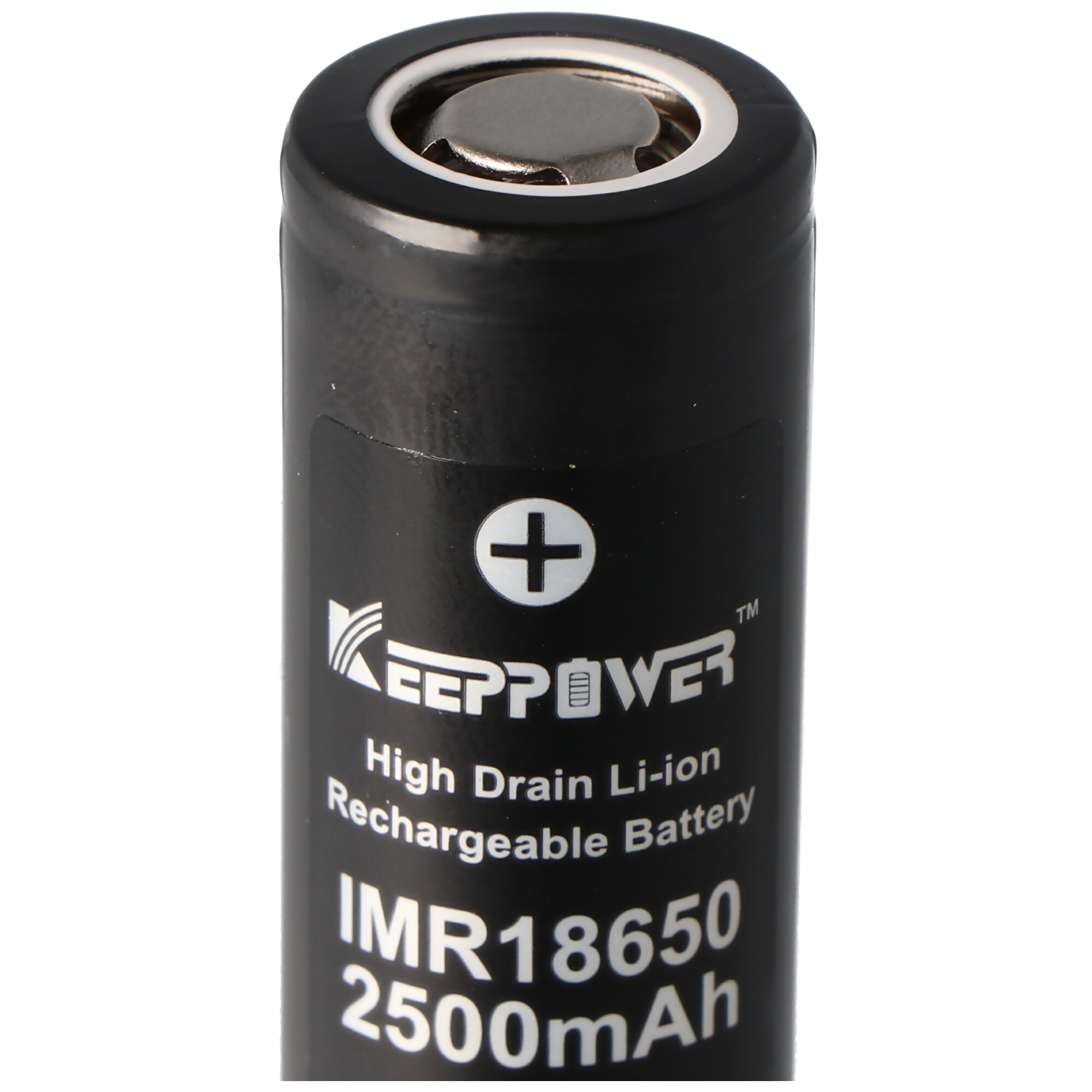 KeepPower IMR18650 - 2500mAh 3,6V - 3,7V Hochstromzelle Li-Ion-Akku