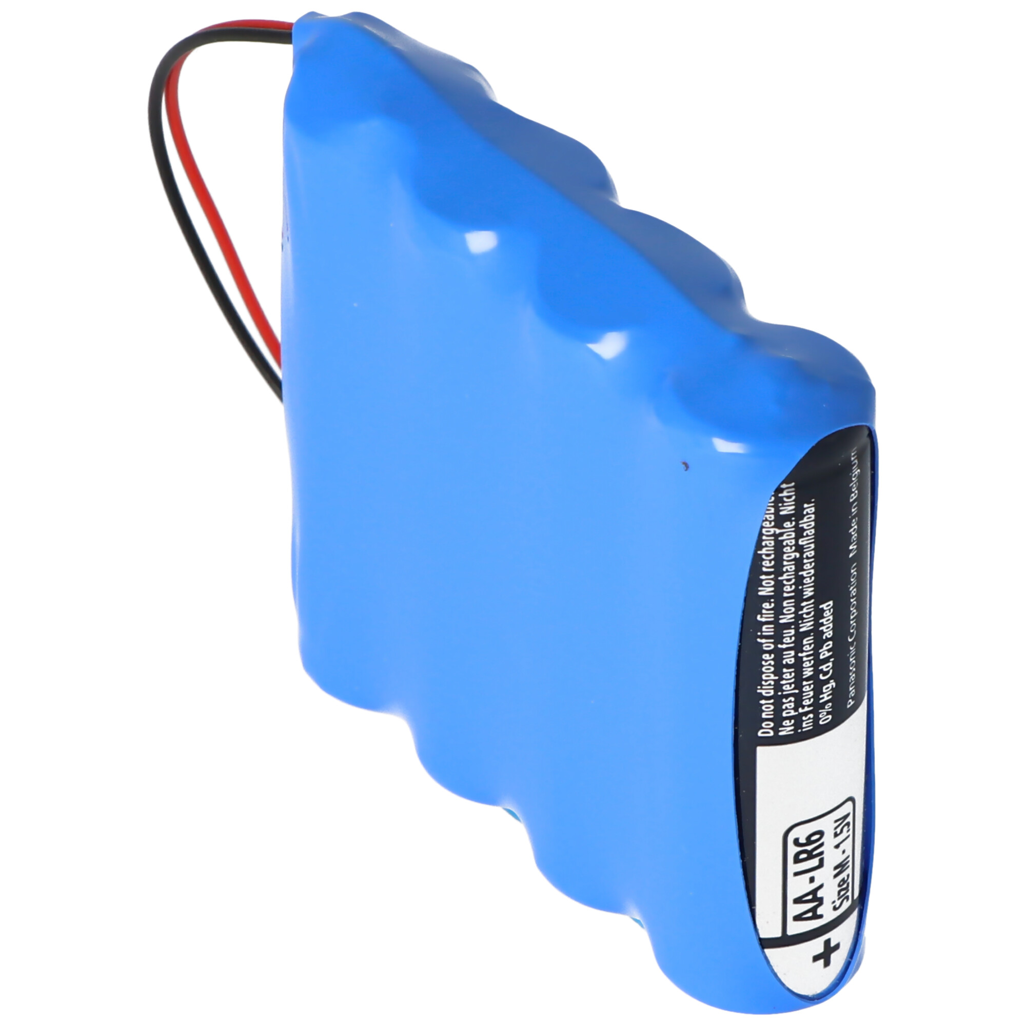 Batteriepack für Messerschmitt 6VQ-02, 09.30 6 Volt Batteriepack, bestehend aus 4x AA Panasonic Batterien, 10cm Kabel inkl. PHR 2 Stecker