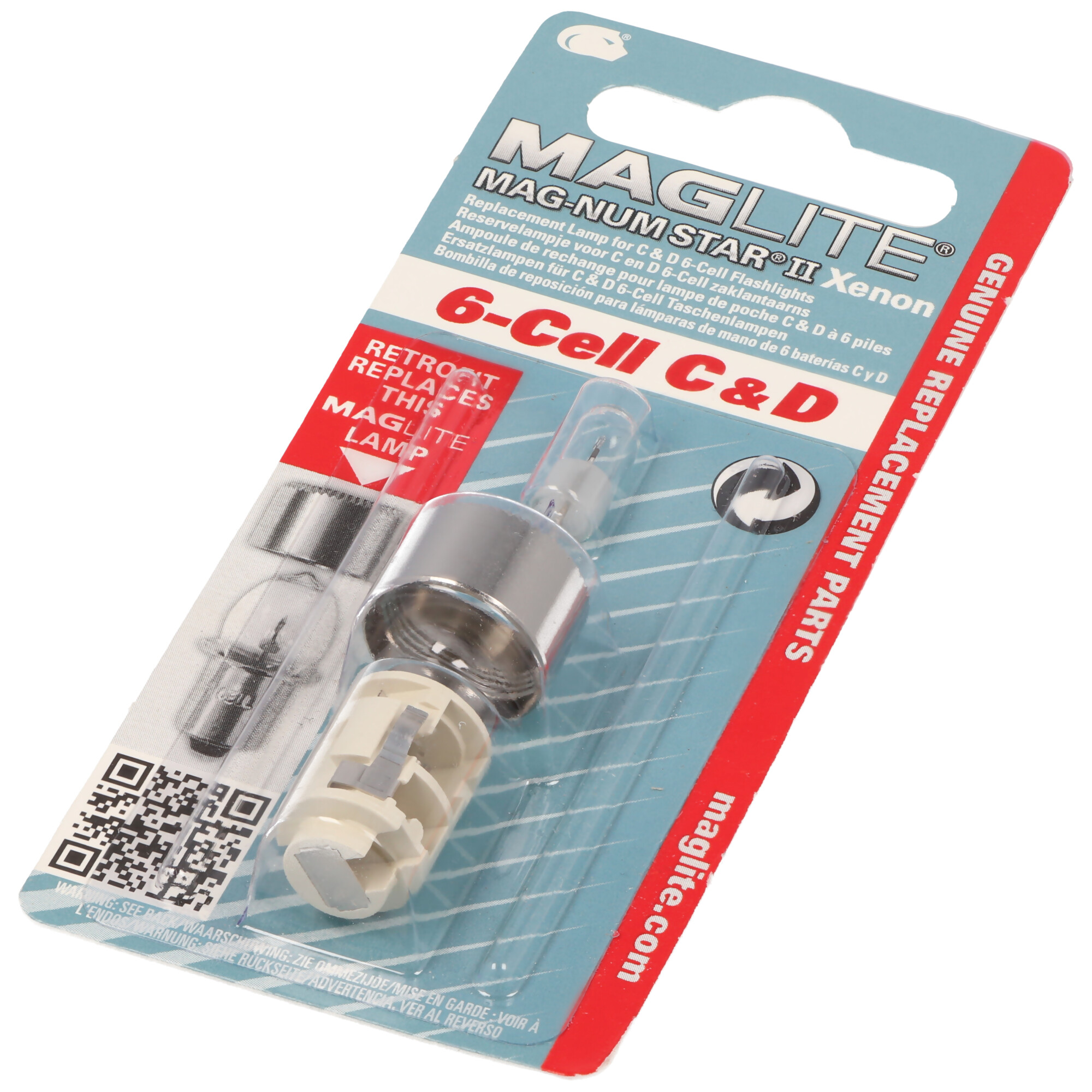 MAGLITE 6-Cell C & D Ersatzlampen MAG-LITE, LWSA601, LWSA601E, LMXA601
