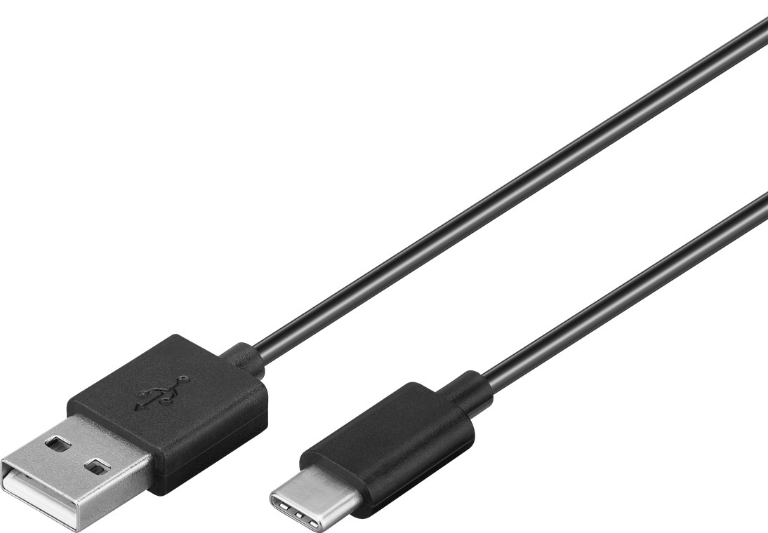 USB Type-C Auto-Ladeset (12W/2.4A) Kfz-Ladeadapter und USB Type-C Kabel 1.0m (schwarz)
