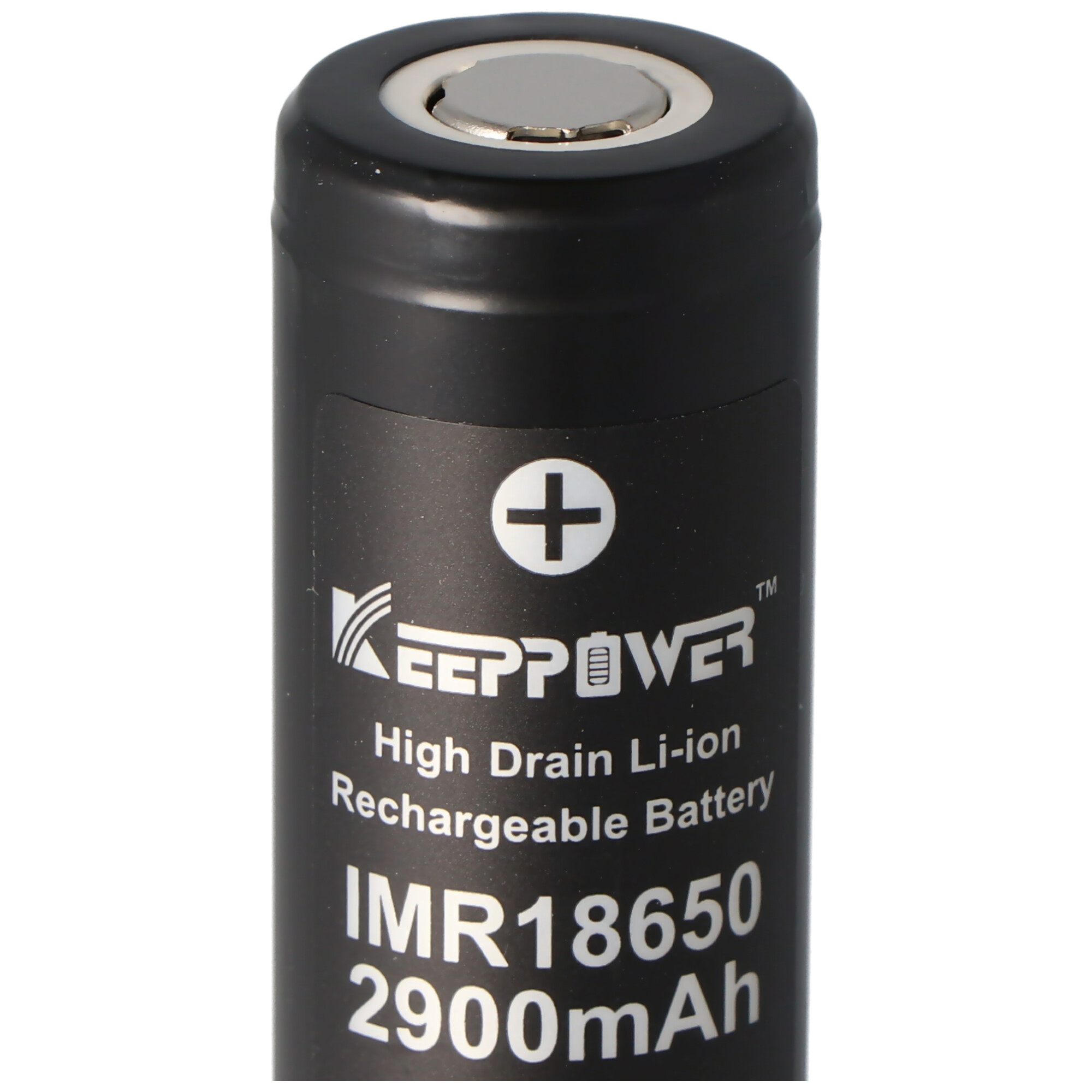 Keeppower IMR18650 - 2900mAh, 3,7V Li-Ion-Akku 10A (Flat Top)