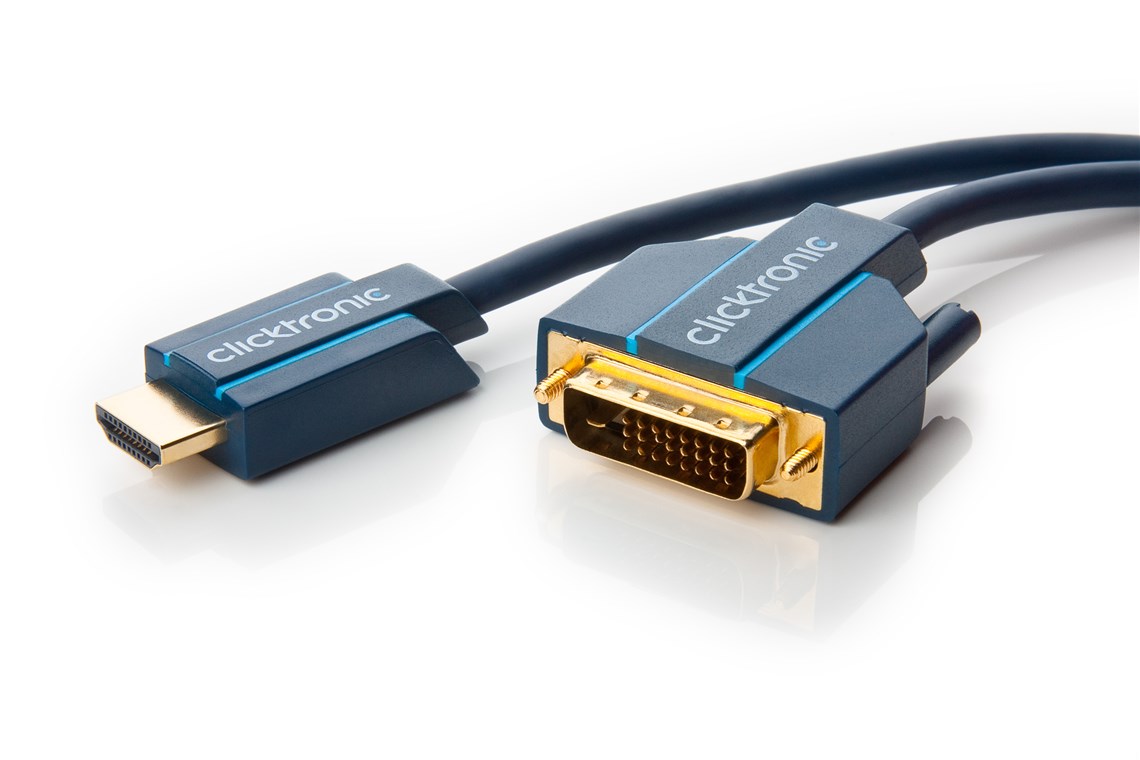 HDMI/DVI-Adapterkabel Video-Adapter zwischen HDMI und DVI-D, ca. 1,8 Meter Lang