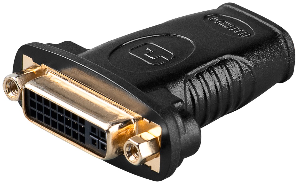 Goobay HDMI™/DVI-I-Adapter, vergoldet - HDMI™-Buchse (Typ A) > DVI-I-Buchse Dual-Link (24+5 pin)