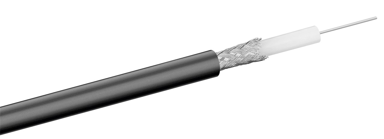 Goobay RG-59 Koaxialkabel, doppelt geschirmt - doppelt geschirmtes Koax-Kabel für universelle A/V-Verbindungen
