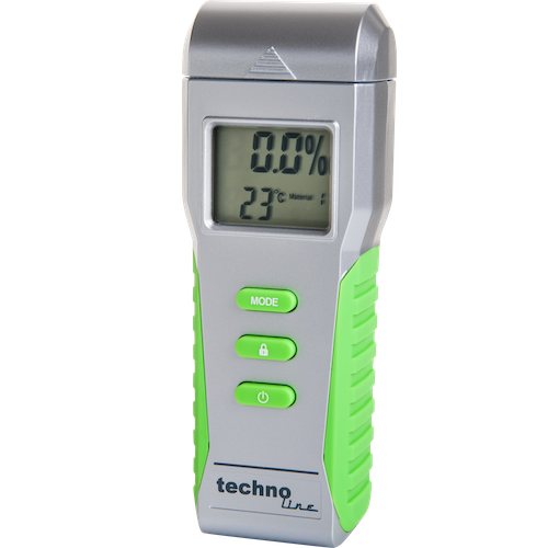 WZ 1300 - Feuchtigkeitsmesser mit Feststellfunktion und Temperaturmessung, für unterschiedliche Materialien
