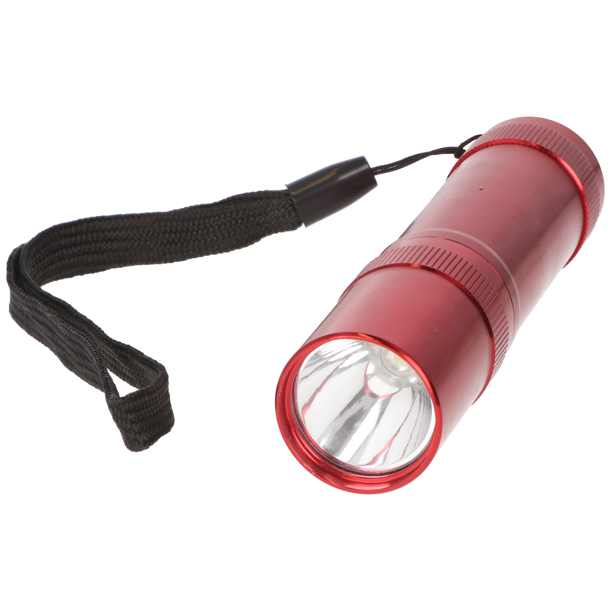 LED-Taschenlampe Basic 1 Watt LED, edles Aluminiumgehäuse, farblich sortiert, inklusive Batterien