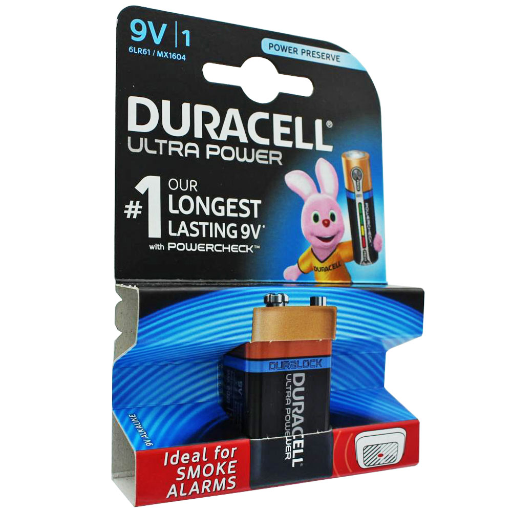 33 Stück Ultra Power Alkaline 9V Batterien ideal für Rauchmelder, Rauchwarnmelder und AccuCell EnergyTest