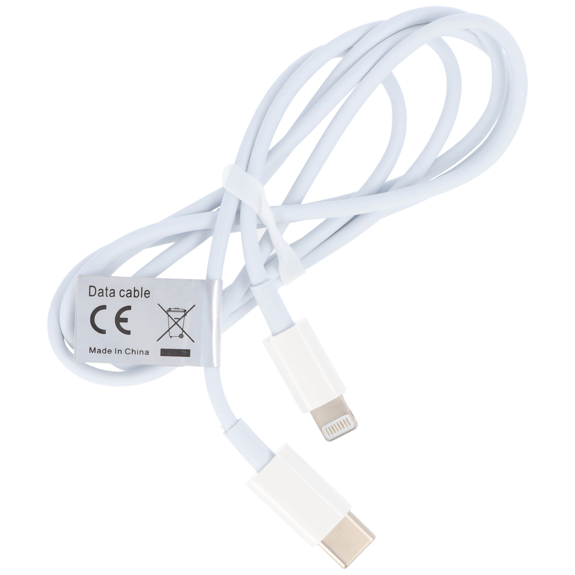 USB-C Datenkabel passend für USB TYPE C USB-C auf iPhone Weiss für iPhone 11, 12, X, XS, XR