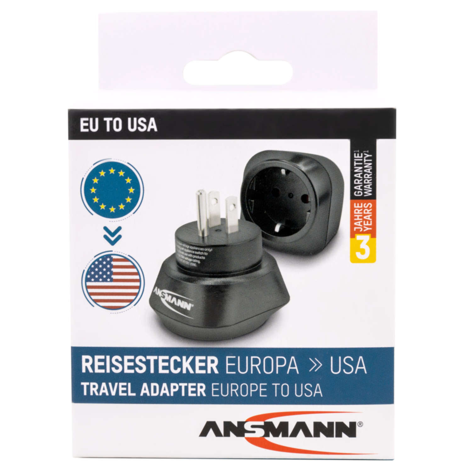 ANSMANN Reiseadapter "Europe to USA"