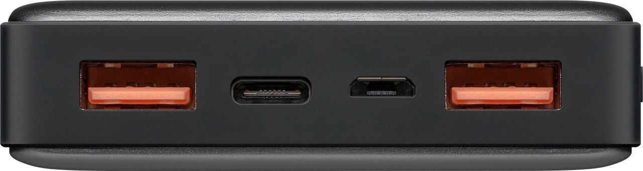 Quickcharge Powerbank mit 15000mAh, Schnellladefunktion und 2mal 3A USB-Ladeausgang