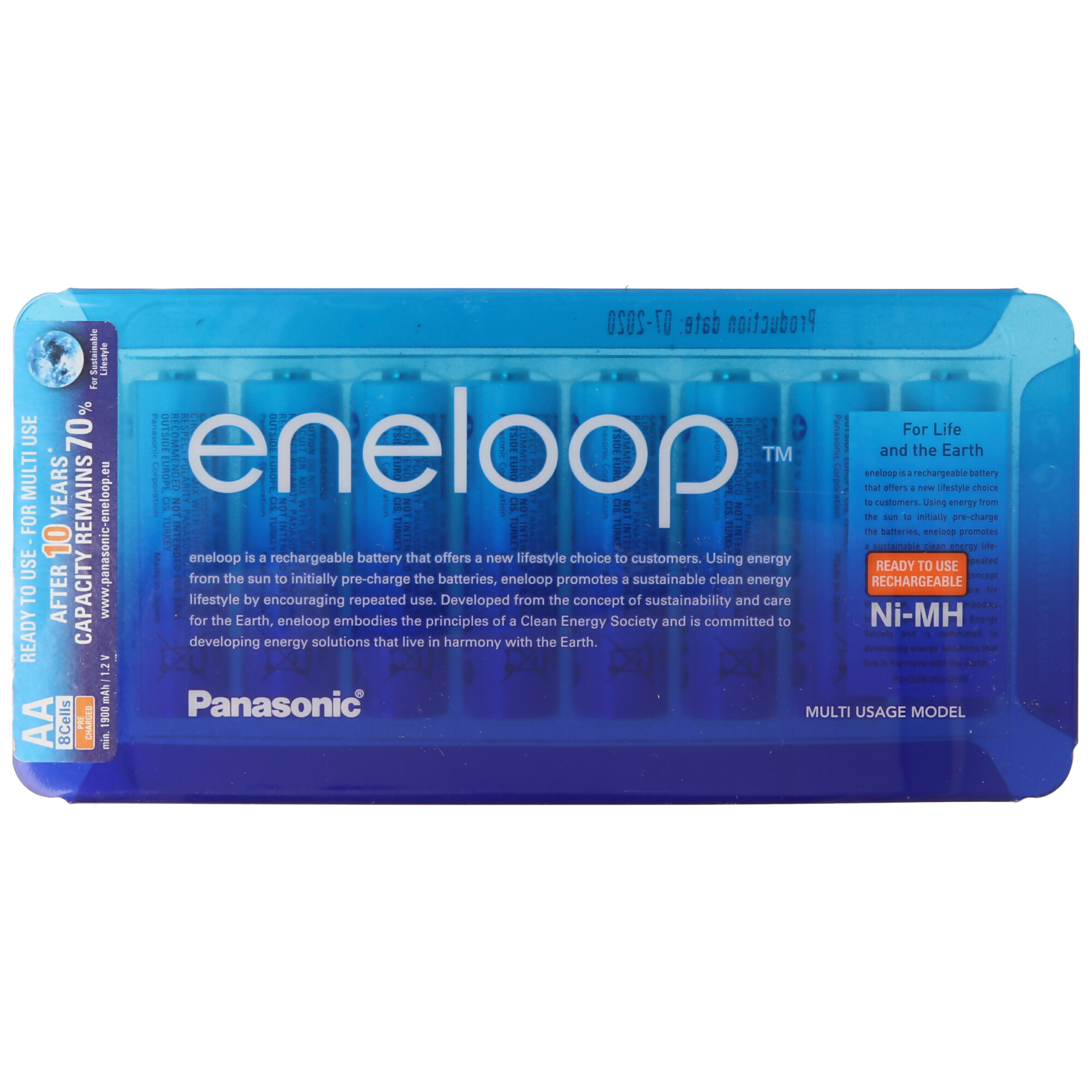 Panasonic eneloop Standard Mignon/AA HR-3UTGA 8er Pack, 2er AccuCell AccuBox