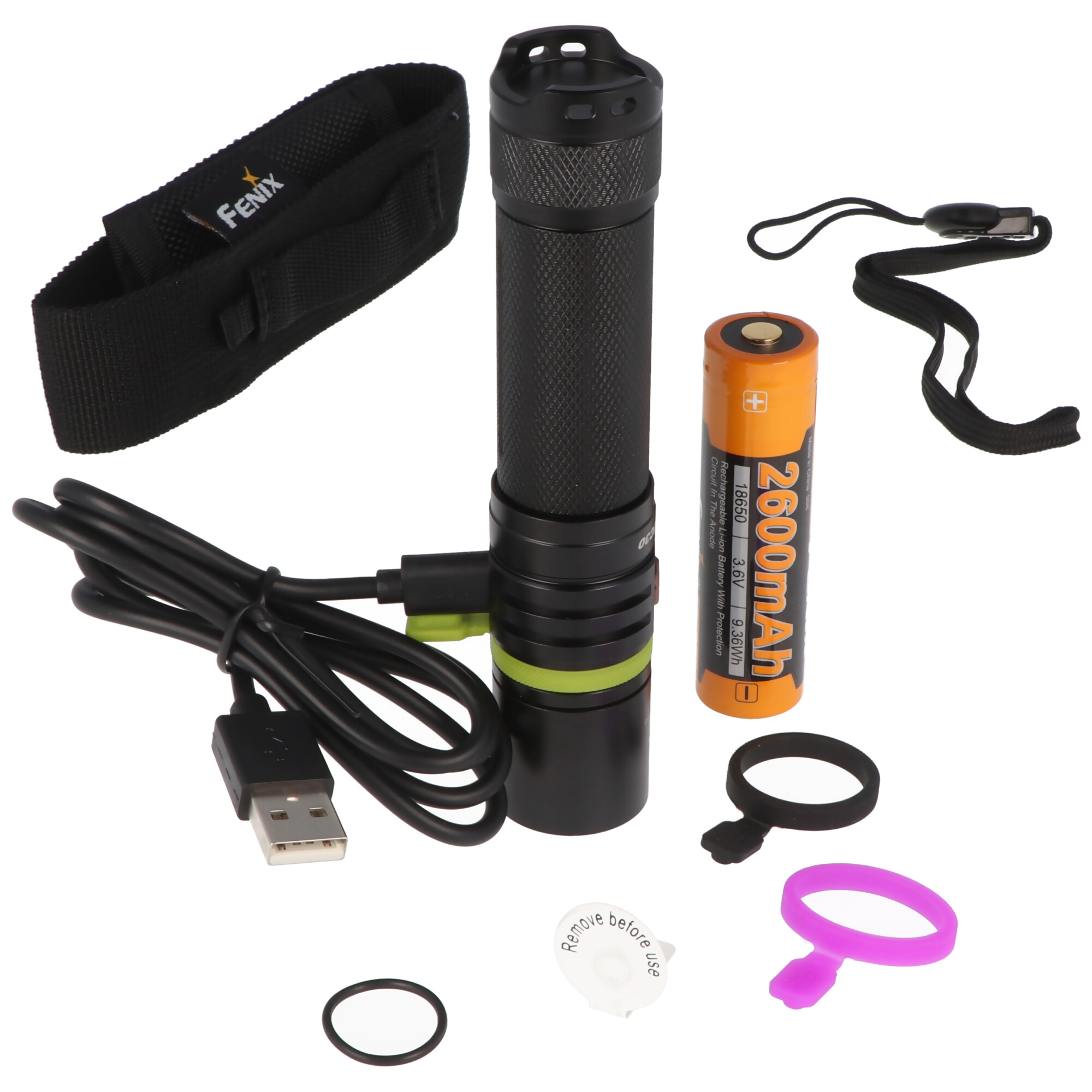 Fenix UC30 Version 2021 Cree XP-L HI V3 LED Taschenlampe inklusive Akku, mit USB Ladefunktion