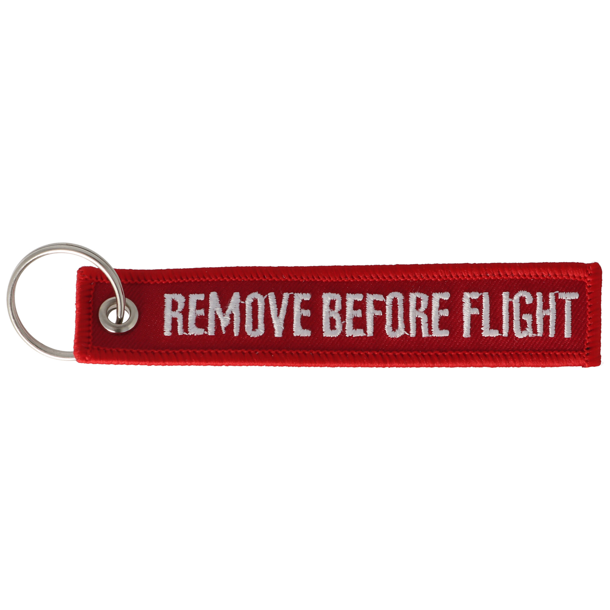 Anhänger mit Schriftzug Remove before flight Mini Abmessungen ca. 10,9 x 2,2 cm