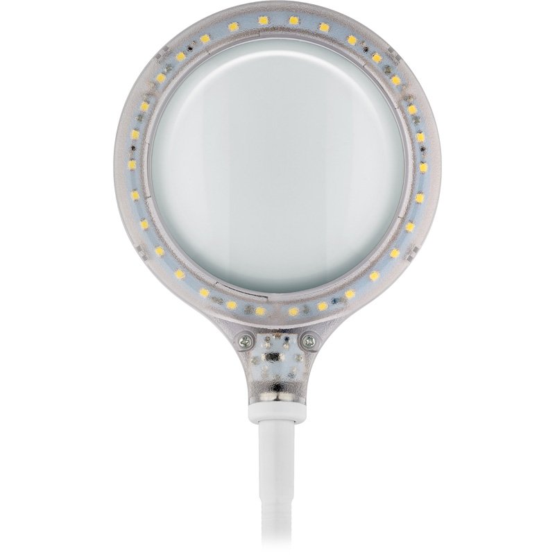 LED Arbeitsleuchte als Stand- oder Klemm-Lupenleuchte, 5W mit 30 SMD LED und flexiblem Schwanenhals