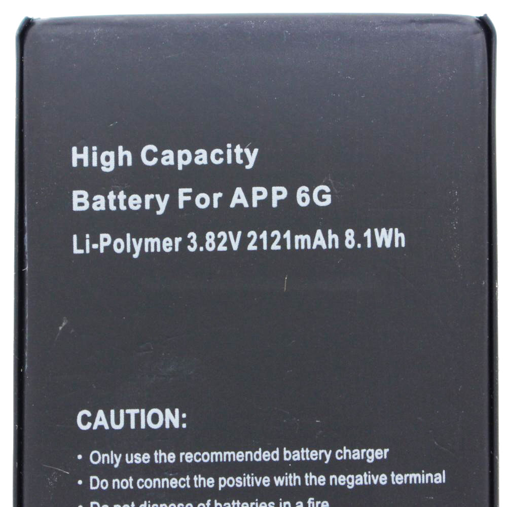 2121mAh, 8,1Wh High Power Akku passend für den Apple iPhone 6 Akku 616-0804, 616-0805, 616-0806, 616-0807, 616-0808, 616-0809 zum Selbsteinbau