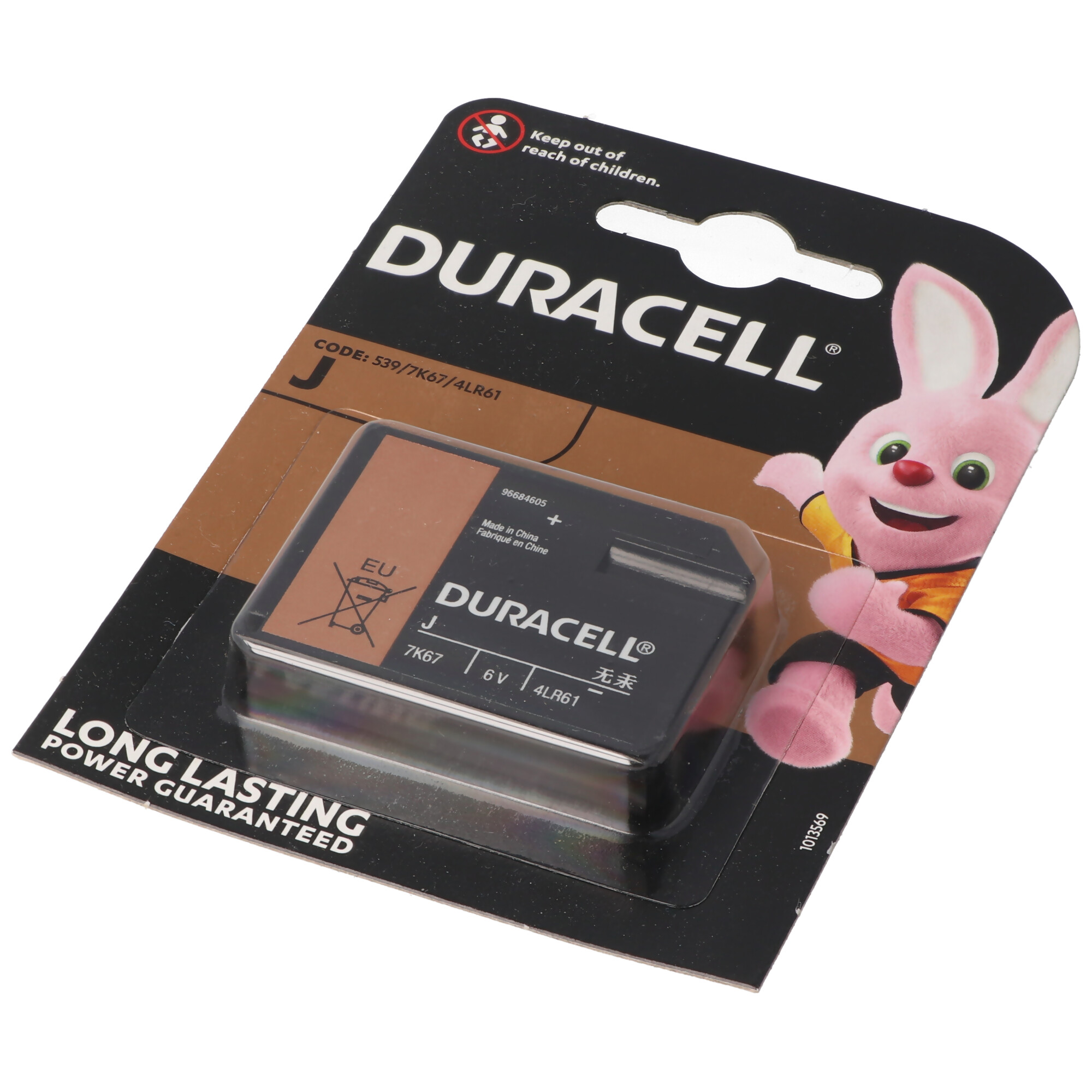Duracell 7K67 Batterie Flatpack 4LR61 Alkaline Batterie 6 Volt, V4918, V4018, 5000394767102