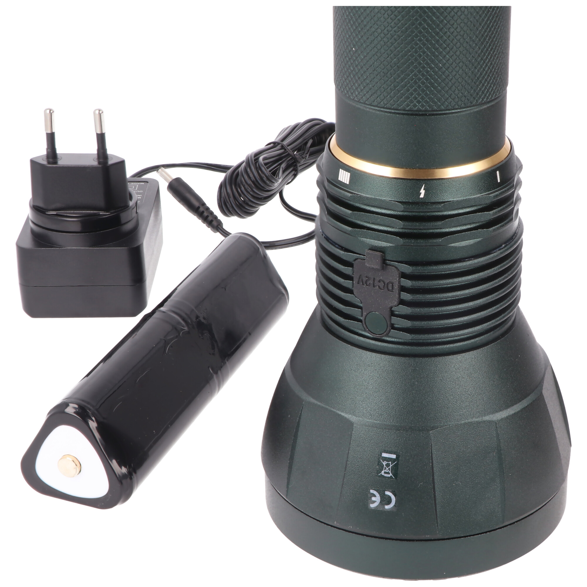 11600 Lumen LED Taschenlampe, die LED-Stabtaschenlampe ideal für Jagd und Hobby mit bis zu 525 Meter Leuchtweite