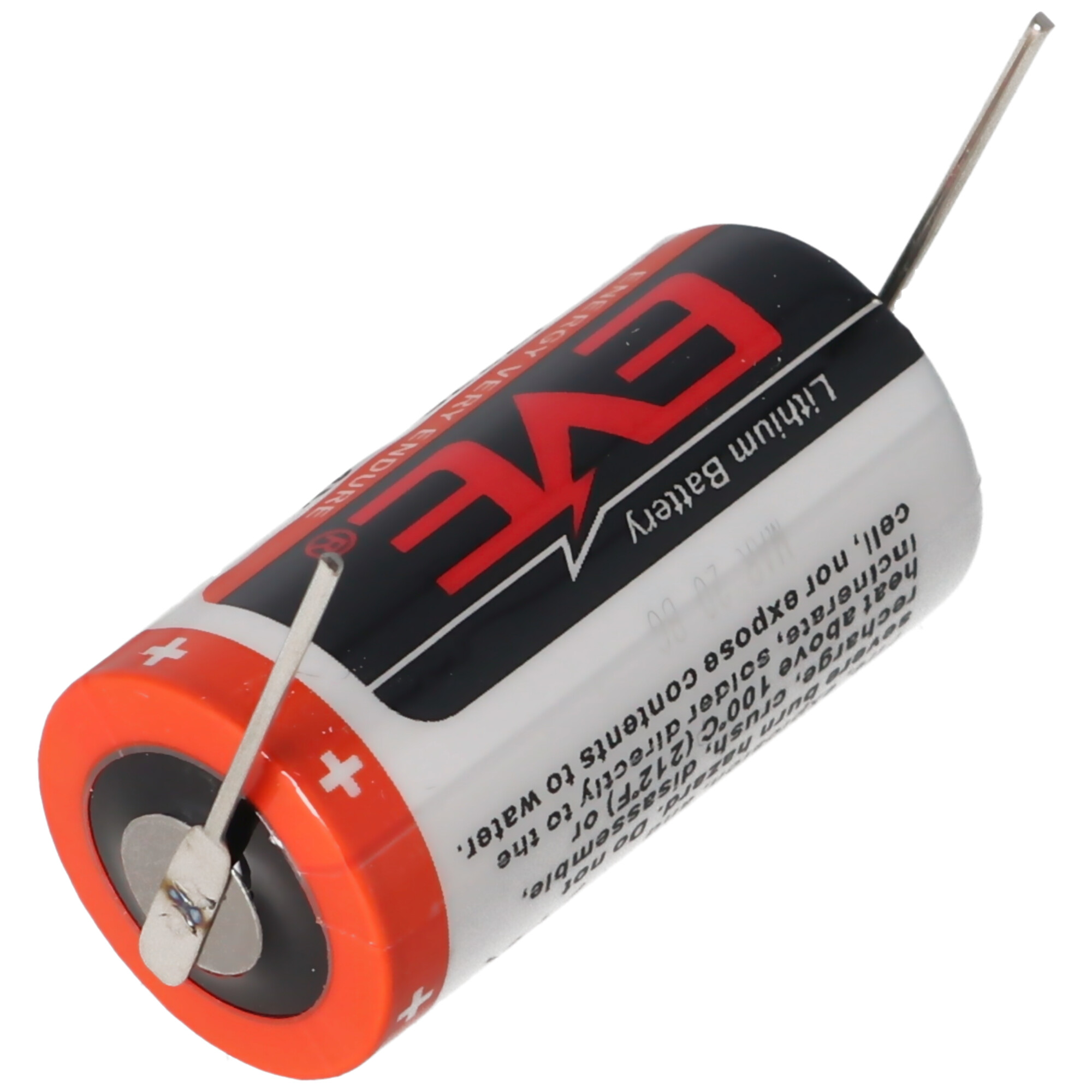 EVE CR17335 3V Lithium Batterie mit Lötfahnen oder Lötpaddel auswählbar