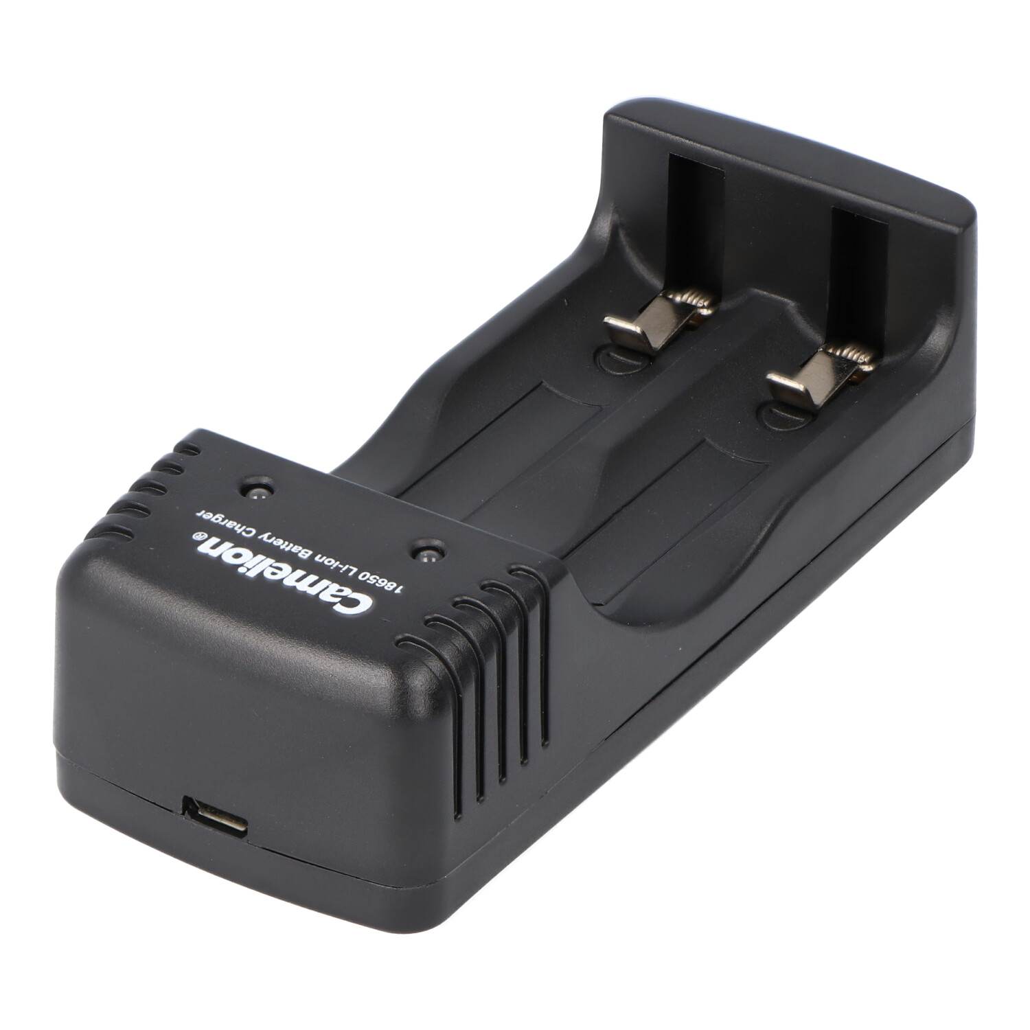 18650 USB Li-Ion Ladegerät inklusive Micro USB Ladekabel passend für 1 oder 2 Li-Ion Akku 18650er