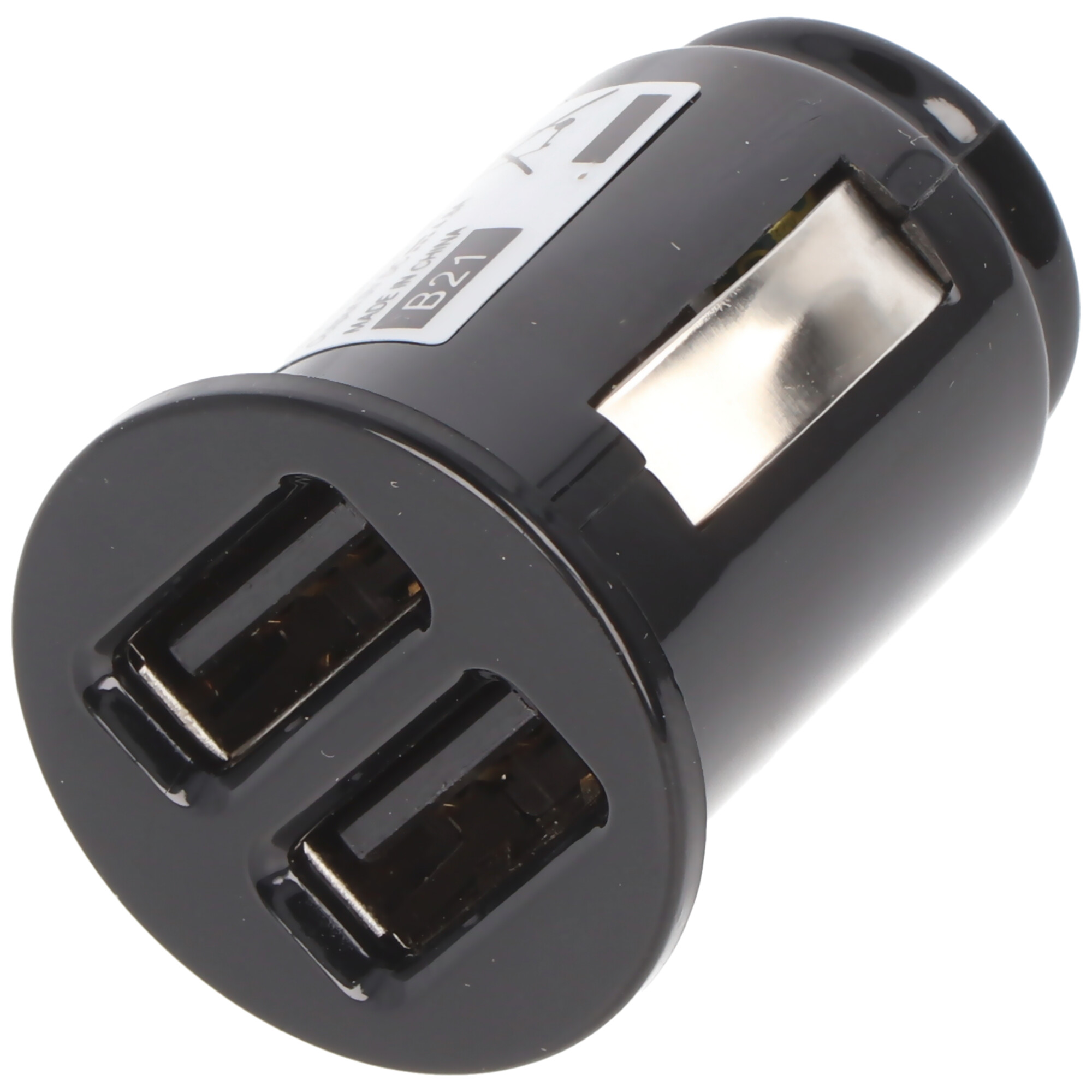 AccuCell KFZ-Ladeadapter USB - Dual USB - 4,8A mit Auto-ID - schwarz - TINY