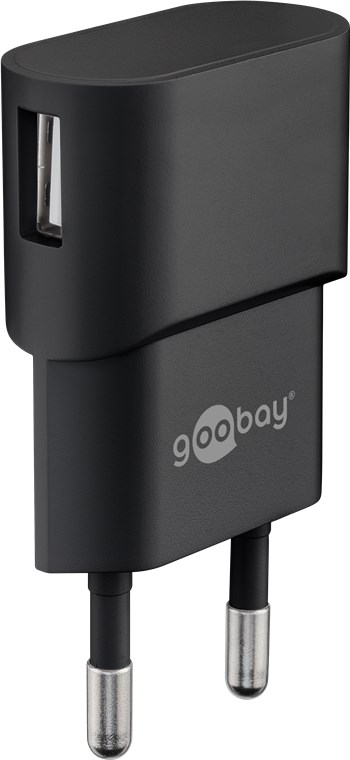 Goobay Apple Lightning Ladeset (5 W) - Netzteil mit Apple Lightning Kabel 1m (schwarz)