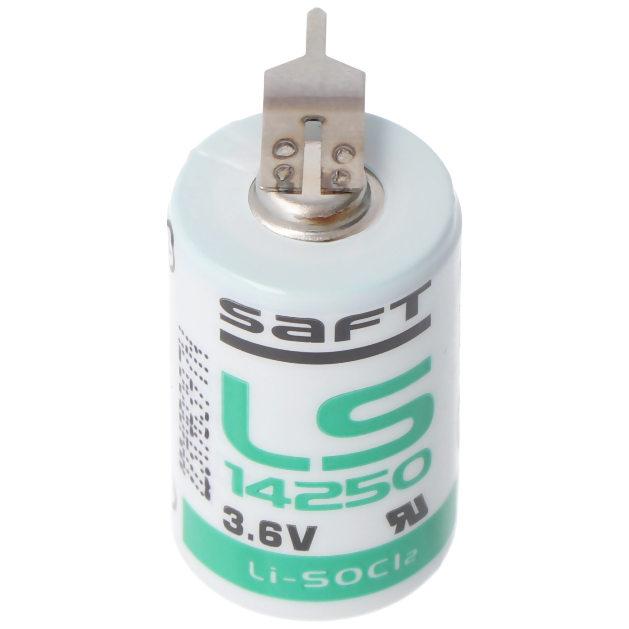 SAFT LS142502PF Lithium Batterie, Size 1/2 AA mit Printfahnen