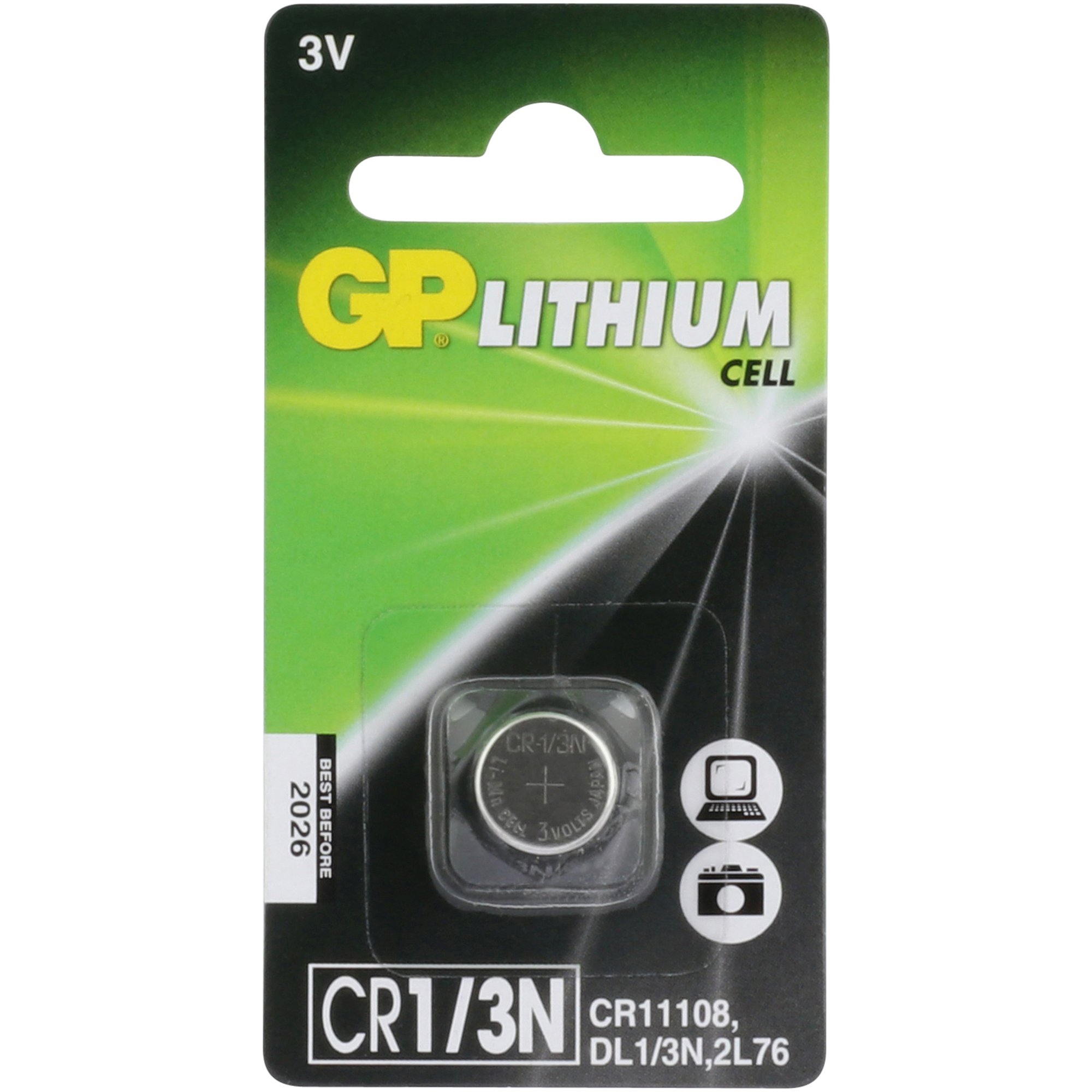 CR1/3N Batterie GP Lithium 3V 1 Stück