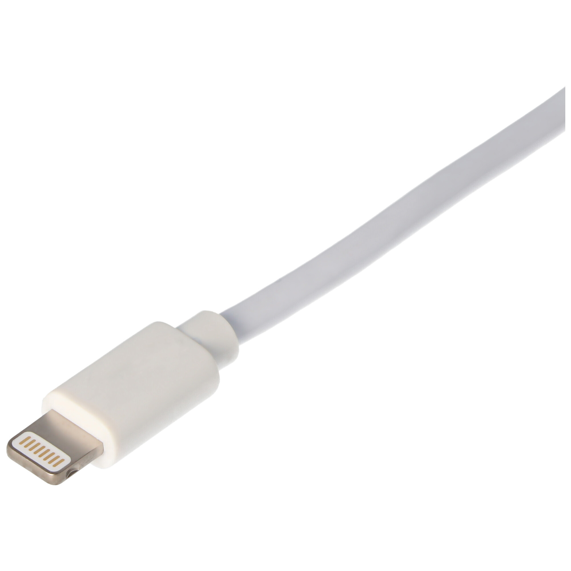 USB Lade- & Synckabel für iPhone, Apple iPod oder iPod mit Lightning Connector, weiß 2 Meter