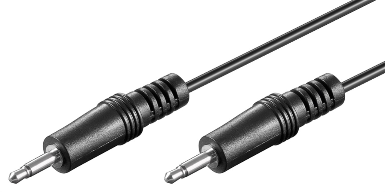 Goobay Audio Verbindungskabel AUX, 3,5 mm Mono - Klinke 3,5 mm Stecker (2-Pin, mono) > Klinke 3,5 mm Stecker (2-Pin, mono)