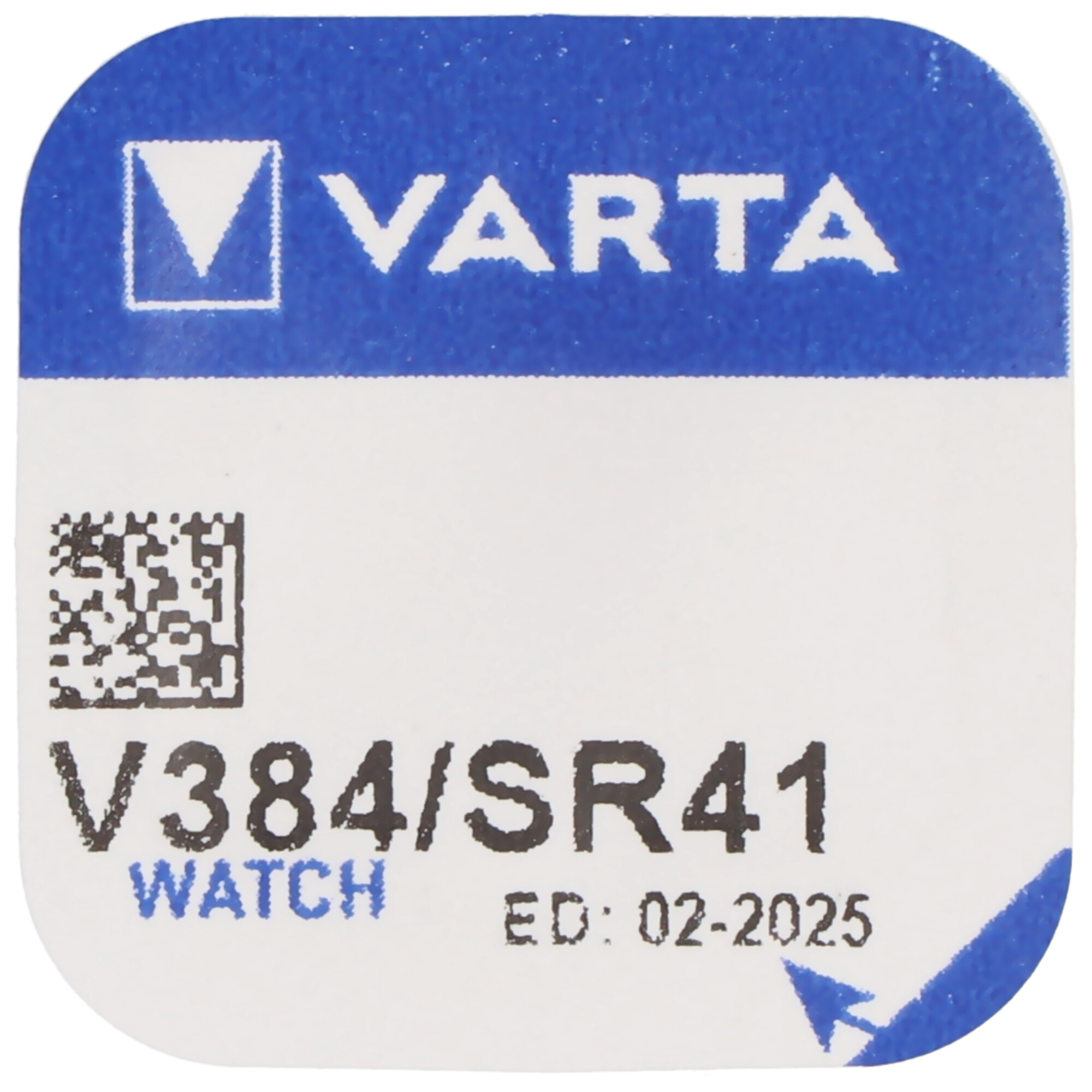 384, Varta V384, SR41, SR41SW, GP192 Knopfzelle für Uhren etc.