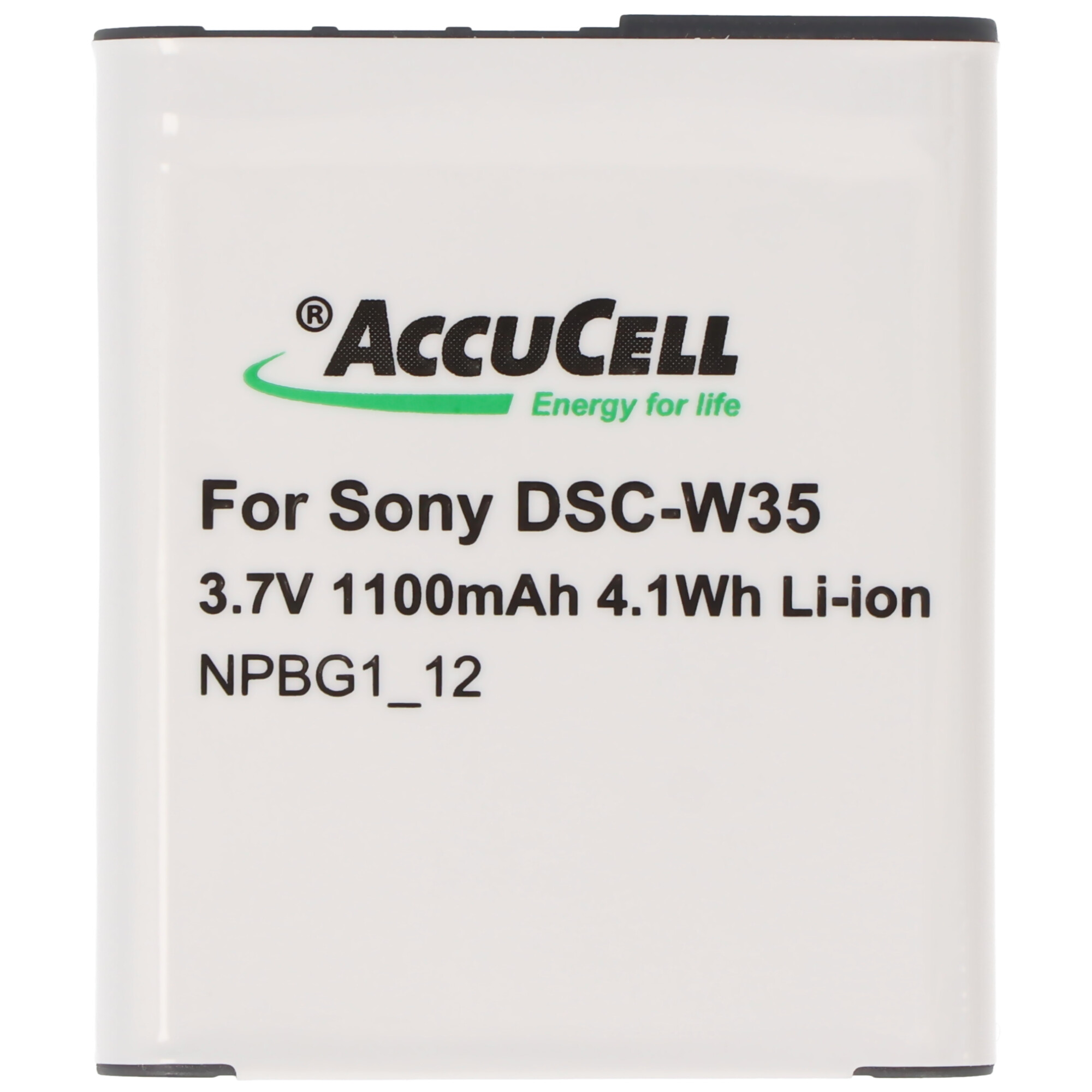 AccuCell Akku passend für Sony NP-BG1 Akku DSC-WX1, CYBER-SHOT DSC-W300 und