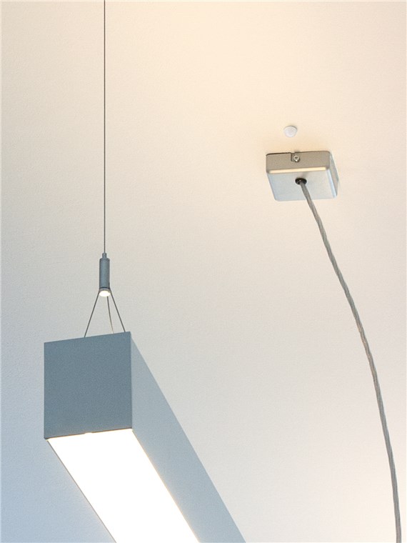 Infrarot Bewegungsmelder zur Unterputz-Deckenmontage, 360° Erfassung, 6 m Reichweite, für Innen (IP20), LED-geeignet