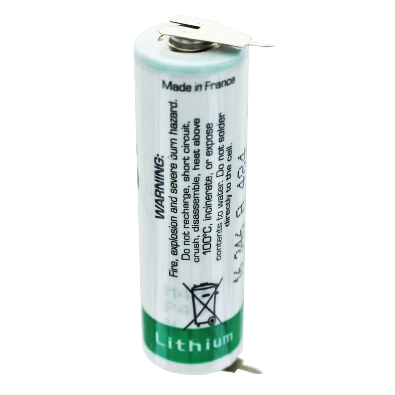 SAFT LS14500CNA Lithium Batterie mit 2er Print Kontakten
