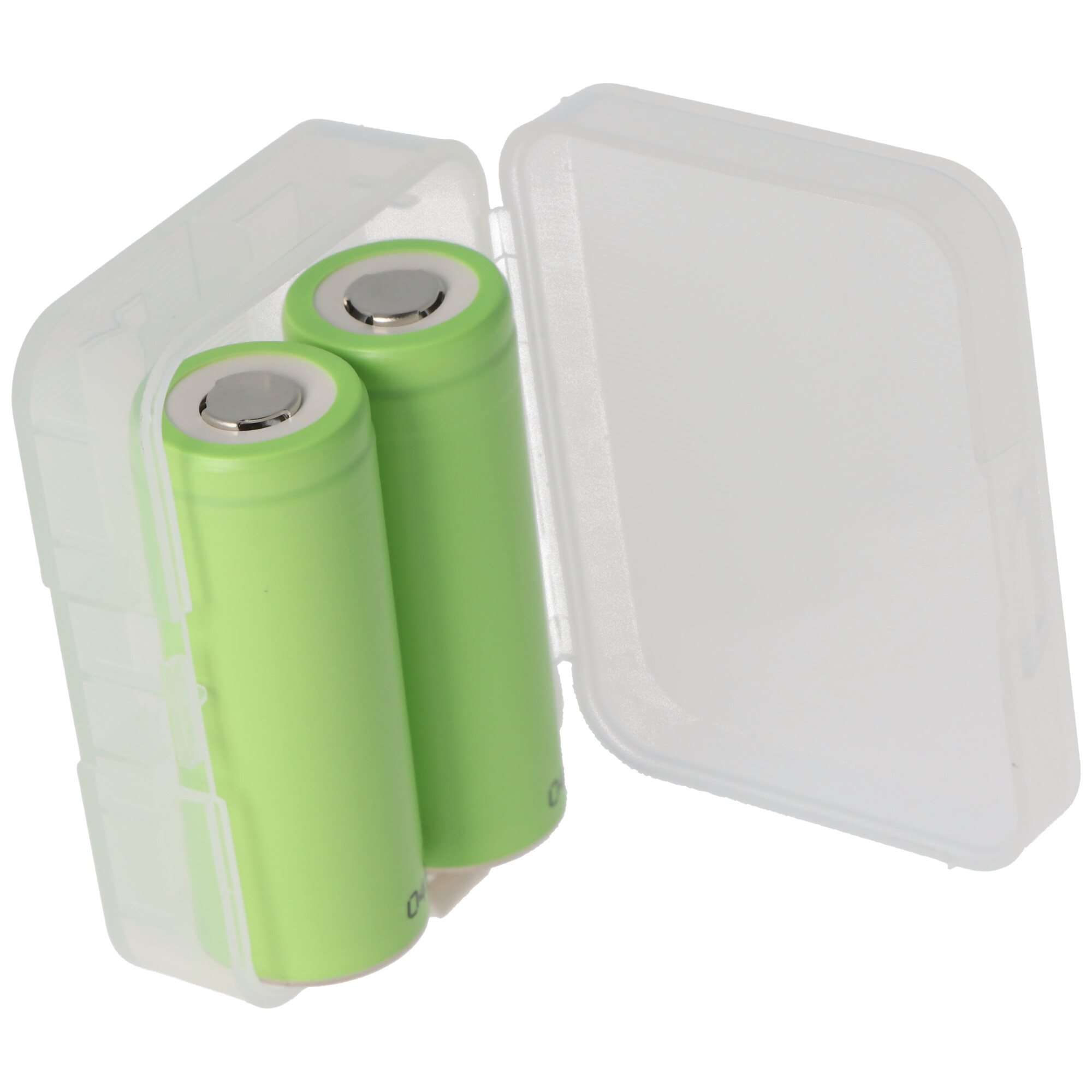 Plastikbox AccuSafe für 2x 18500 oder 3x 16340 transparent