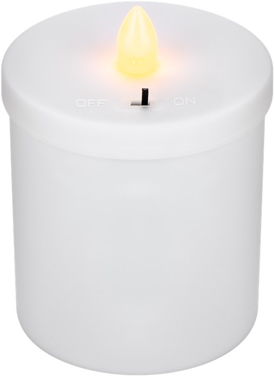 LED-Grablicht, rot mit realistischem Flackereffekt, batteriebetrieben (ohne 2x AA), für den Innen- und Außenbereich (IP44)