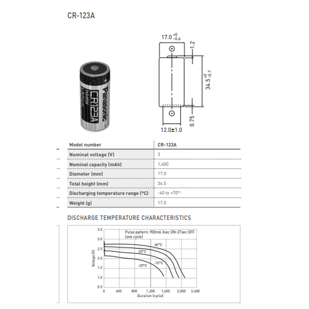 400 Stück CR-123PE/BN Panasonic Photobatterie CR123A Lithium 3 Volt 1400mAh, bis zu 10 Jahre lagerfähig