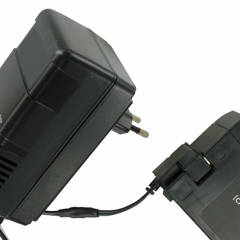 Schnellladegerät mit Clip Kontakt passend für den Panasonic LC-S122AG Akku MP1220