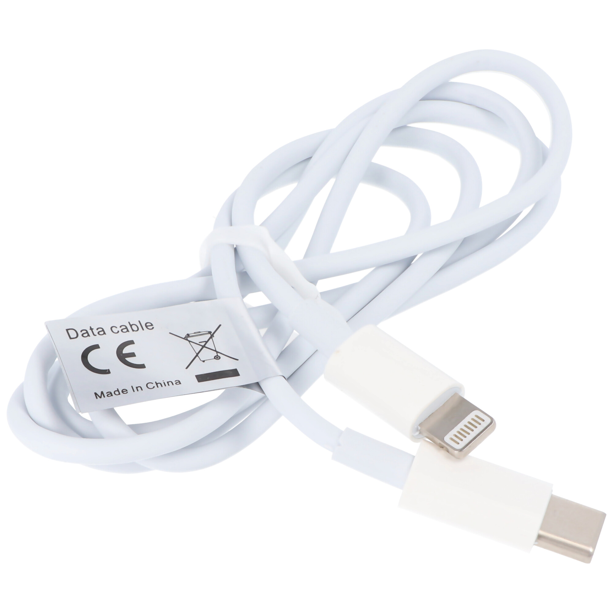 USB-C Datenkabel passend für USB TYPE C USB-C auf iPhone Weiss für iPhone 11, 12, X, XS, XR