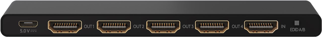 HDMI Splitter 1x HDMI™-Eingangssignal auf 4x HDMI™-Ausgänge auf, maximal 4K Ultra HD 2160p (60 Hz) möglich