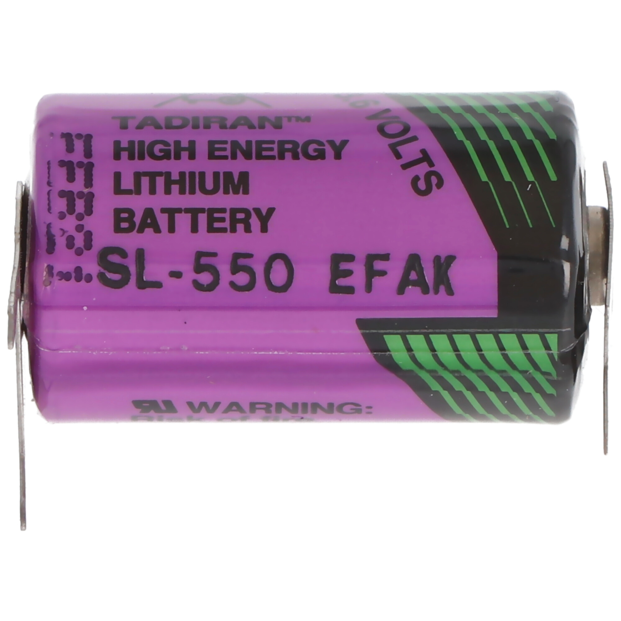 Tadiran LTC SL-550/PT Lithium-Thionylchlorid Batterie 1/2AA mit Printanschluss +/-- mit 10mm Rastermaß